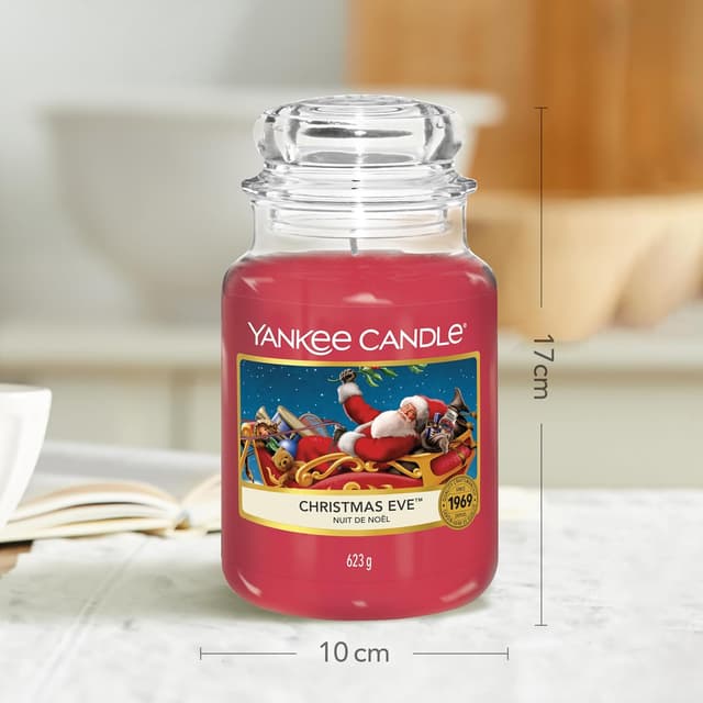 Detalle 2 de Yankee Candle Christmas Eve Vela Grande 150h 🕯