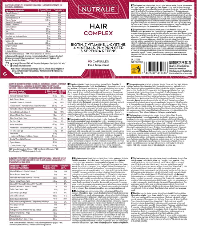 Thumbnail 5 de VITAMINAS PARA EL CABELLO Biotina 90 cápsulas