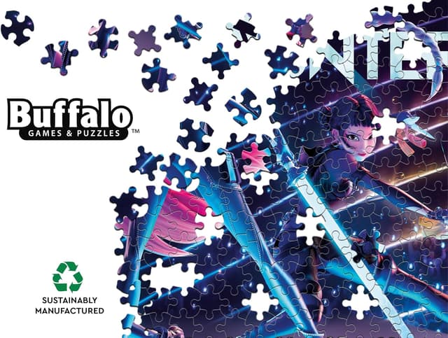 Detalle 2 de Buffalo Games HUNTR/X 500-Piece K-pop Demon Hunters Foil Jigsaw Puzzle