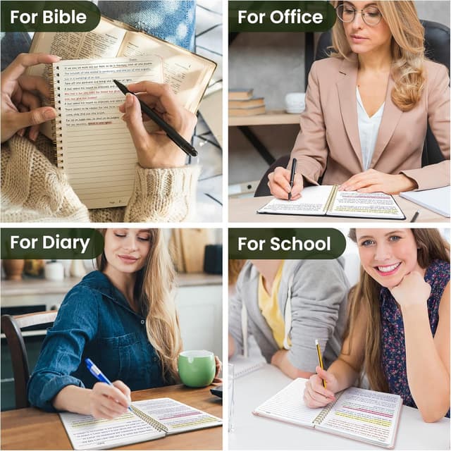 Thumbnail 6 de Taja Lined Spiral Journal Notebook (A5, Green) — 140 Pages, Hardcover, College Ruled