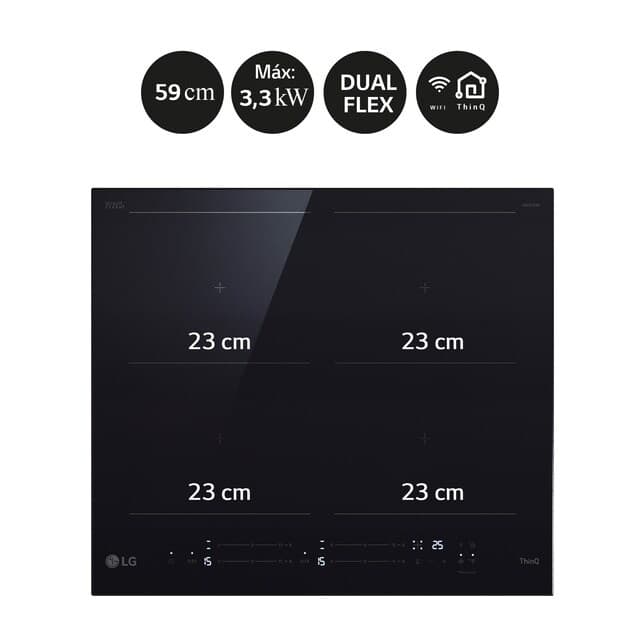 Detalle 2 de LG Placa de Inducción Dual Flex CBIZ2437B