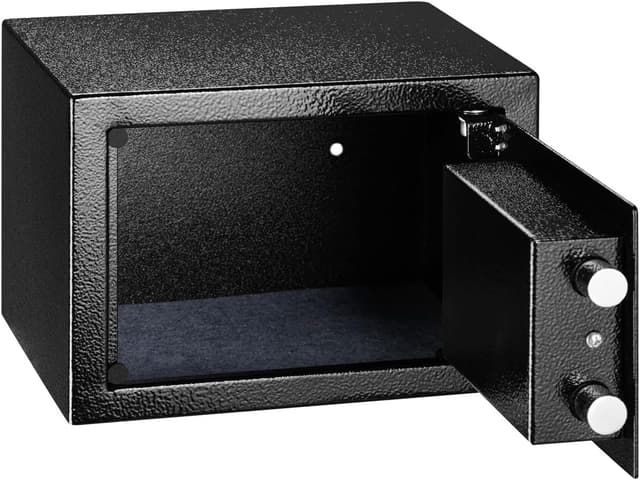 Thumbnail 1 de BAKAJI Caja fuerte de acero 23 x 17 x 17,3 cm