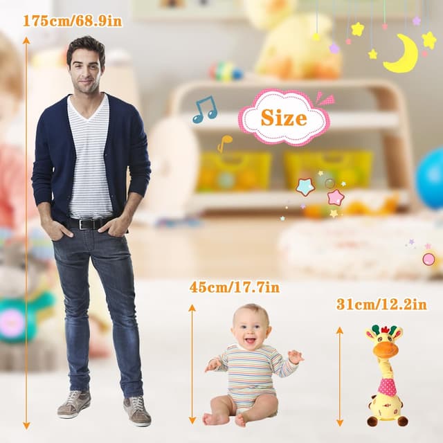 Thumbnail 1 de LLUKEME Dancing Giraffe Toy