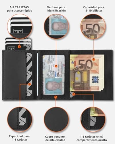 Detalle de TEEHON Cartera Hombre 10x6,6x2 cm