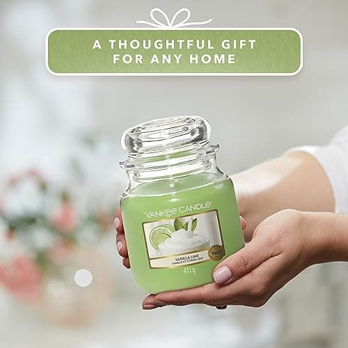 Detalle de Yankee Candle Vainilla Lime Tarro Mediano 🕯