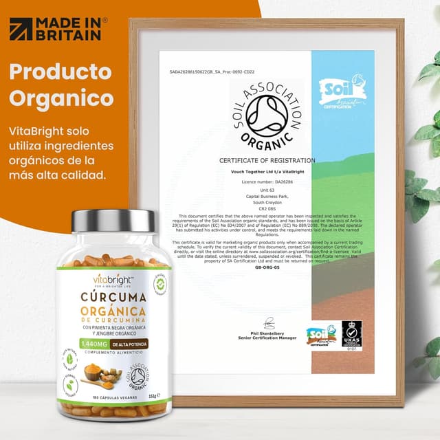 Thumbnail 3 de VitaBright Curcuma con Jengibre y Pimienta Negra 🧡