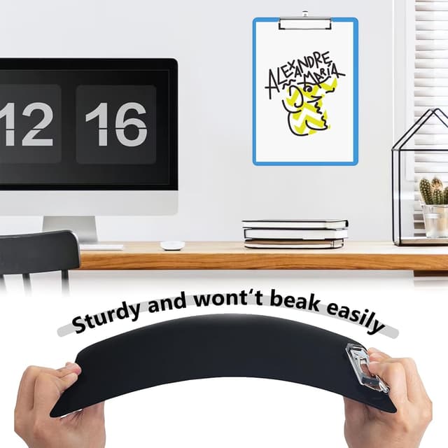 Thumbnail 4 de XHDA Plastic Clipboard A4 Pack of 6