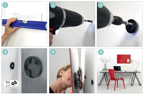 Detalle 2 de Tableau magnétique SIGEL GL143 48 x 48 cm