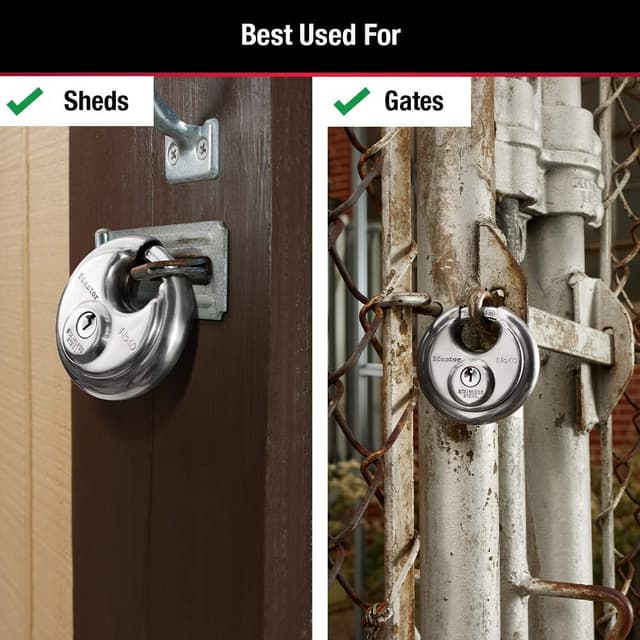 Thumbnail 3 de Master Lock 40TRI – 3 cadenas à disque 7,5 cm