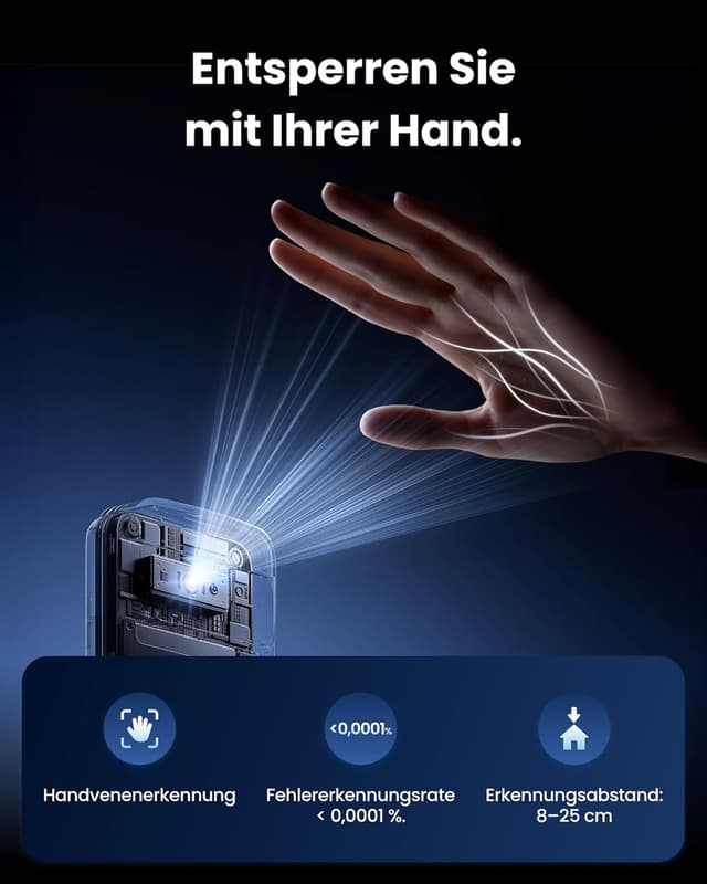 Detalle 2 de SwitchBot WiFi Smart Lock Ultra 3D-Erkennung