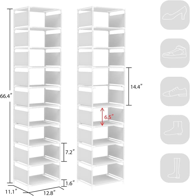 Thumbnail 2 de Zonstyle Zapatero de 10 Niveles🥿 Ahorra Espacio, Puerta Entrada