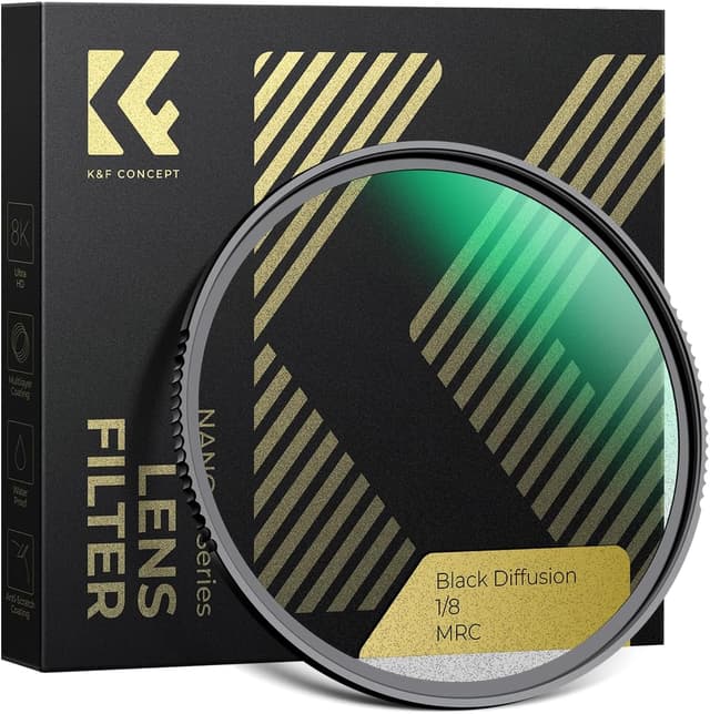 Detalle de K&F CONCEPT Filtre Black Diffusion 1/8 49 mm