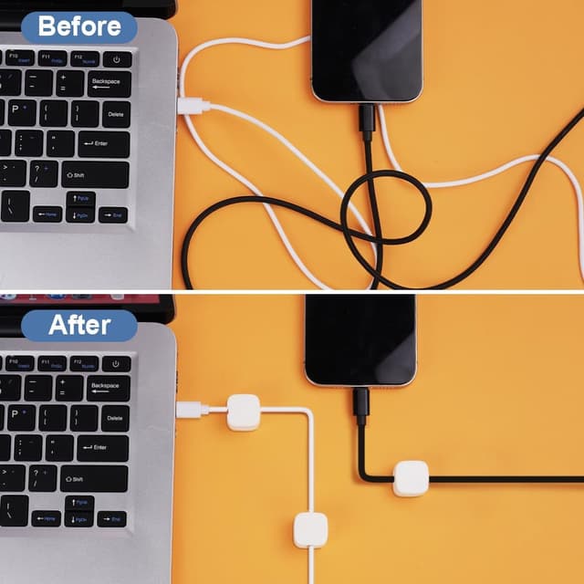 Detalle 2 de URAQT Clips organisateur de câbles 7 mm