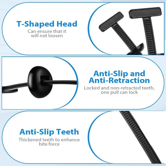 Detalle 2 de URAQT fascette cavi nylon universali 50 pezzi