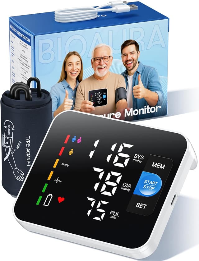 Detalle de BioAura tensiomètre bras LED 199