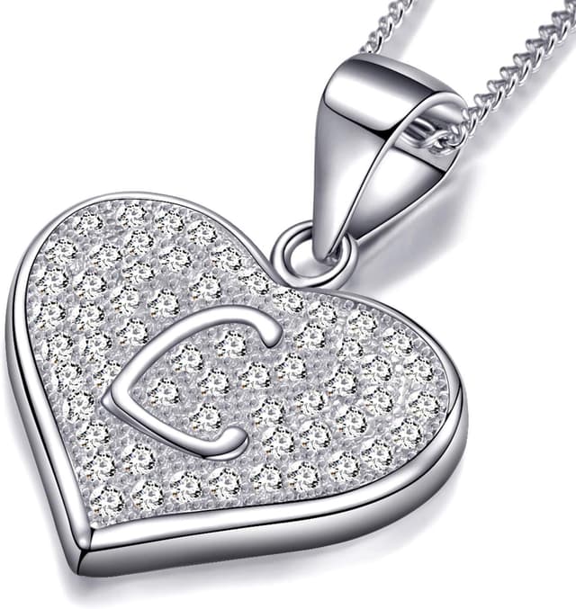 Detalle 2 de Collana argento 925 MASADA iniziale cuore