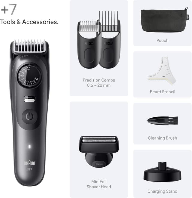 Thumbnail 6 de Braun BT7525 Beard Trimmer 120 Min