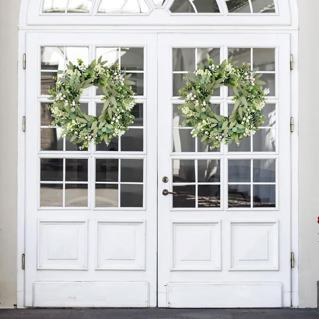 Thumbnail 6 de 50 cm eucalyptus door wreath for front door