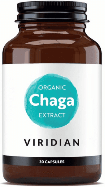 Detalle de Viridian Chaga Orgánico 30 cápsulas