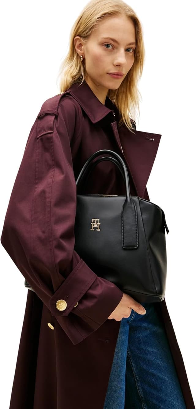 Detalle de Tommy Hilfiger Th Essential Satchel AW0AW18532 – cartable femme taille unique