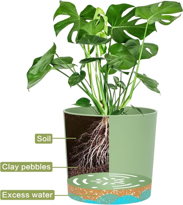 Detalle de 12.7cm QCQHDU plant pot for drainage