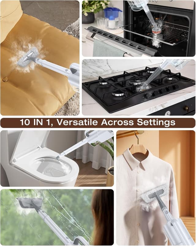 Detalle de LABIGO 10-in-1 steam mop 10-second heat-up