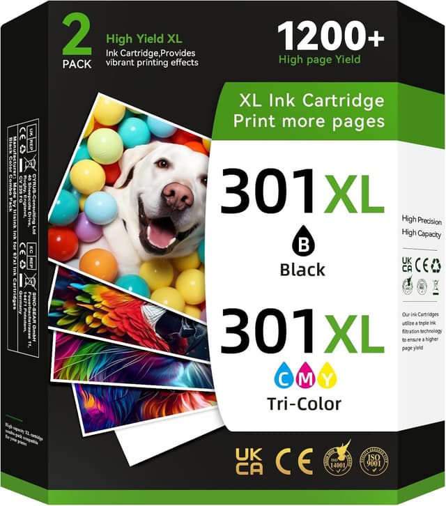 Detalle de DRPRINTON 301XL Combo Pack 301 XL Ink Cartridges 🖨