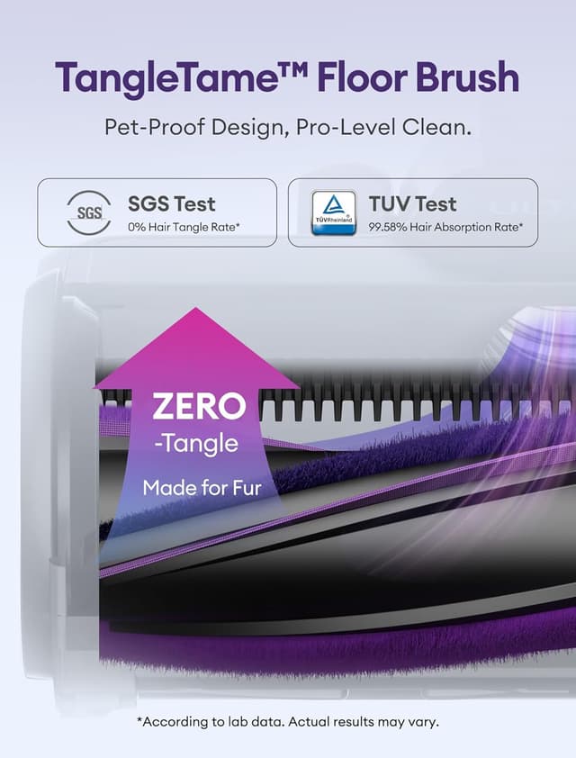 Detalle de Ultenic U20 cordless vacuum 55KPa