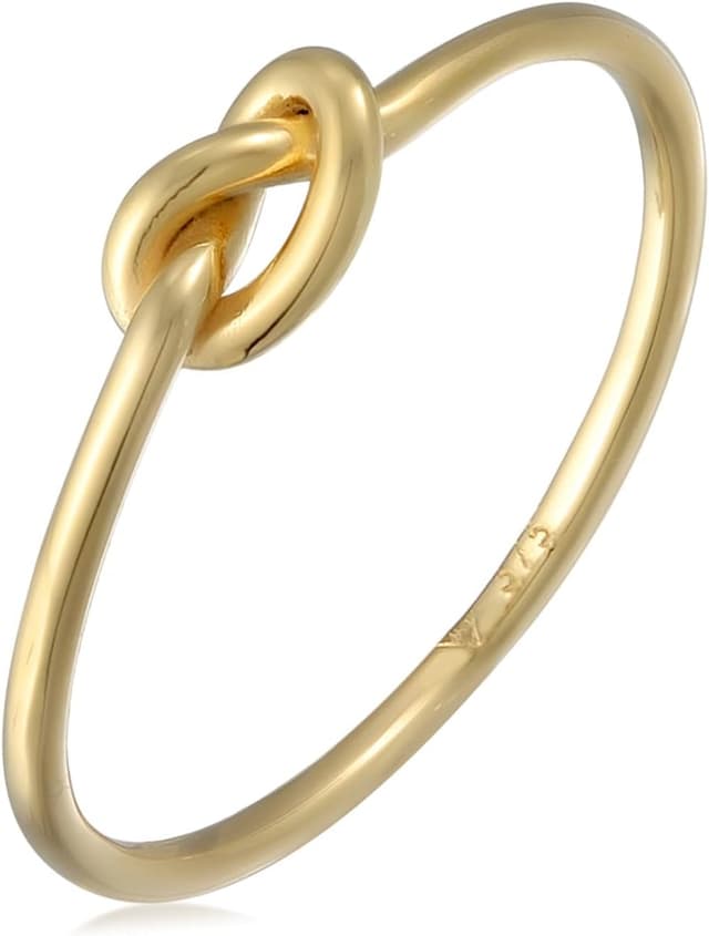 Detalle de Elli Damen-Ring Knoten 375 Gelbgold 💍