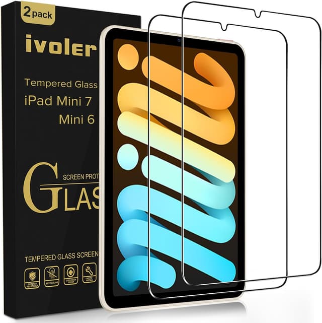 Detalle de Pack de 2 films de protection écran en verre trempé ivoler pour iPad mini 7/6 (8,3 pouces) — dureté 9H, pose sans bulles