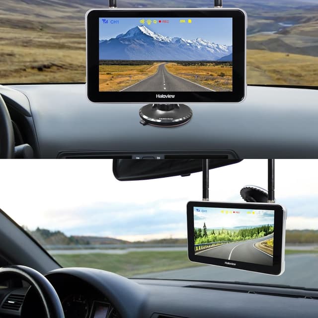 Detalle de Haloview BT7 Touch Wireless RV Backup Camera System with 7" Touch Screen (1080P DVR)