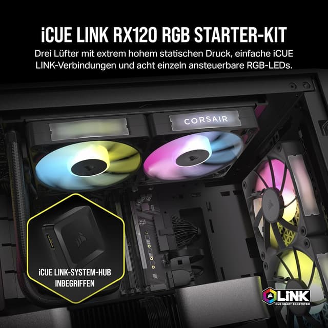 Detalle 2 de CORSAIR iCUE LINK RX120 RGB Lüfter