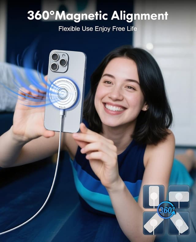 Thumbnail 4 de Mag-Safe Magnetic Wireless Charger 15W for iPhone