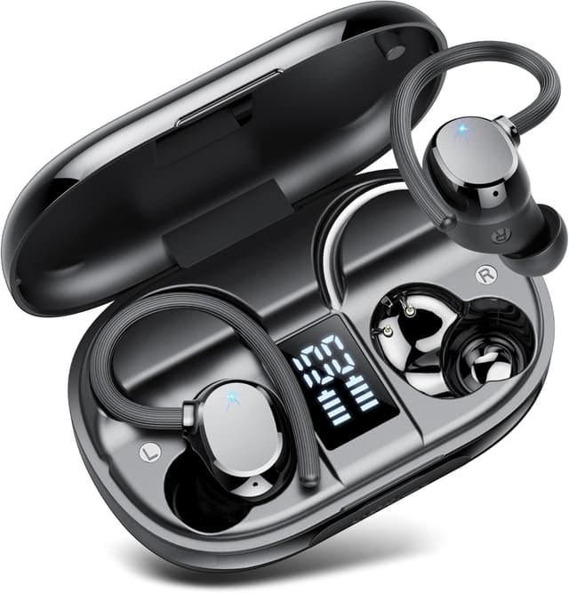 Detalle de Bluetooth Kopfhörer mit Bluetooth 5.4, 4x ENC-Mikrofonen und IPX7-Schutz – kabellose In-Ear Ohrhörer für Sport & Studium