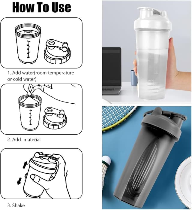 Thumbnail 2 de ACWOO Shaker Protéiné 700ml 🥤