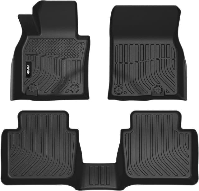 Thumbnail 6 de VIWIK All-Weather TPE Floor Mats for 2014-2019 Toyota Corolla (Automatic) — Front & Rear Black