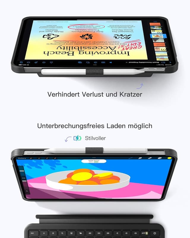 Detalle de Inateck iPad Air 11 Hülle mit Tastatur