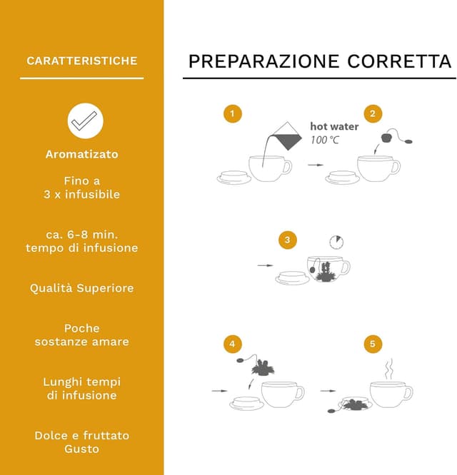 Detalle 1 de Creano Variazione Télini tè bianco 8 pezzi