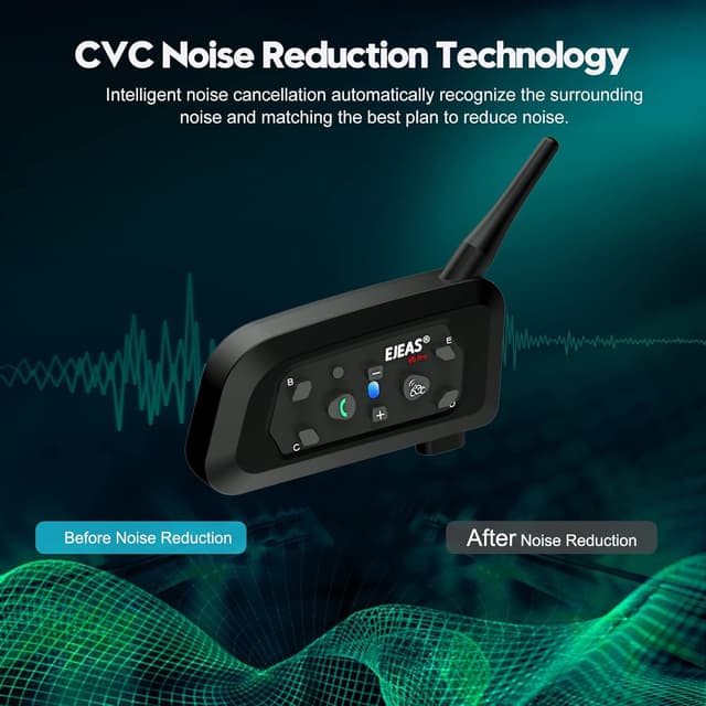 Detalle de EJEAS V6C Bluetooth-Schiedsrichter-Headset Intercom für bis zu 6 Personen