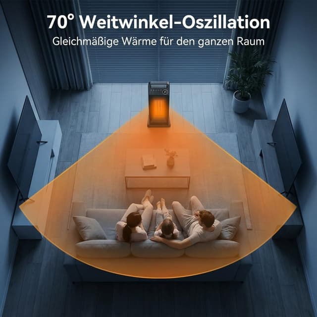 Detalle 2 de Funkprofi Keramik Heizlüfter 2000 W