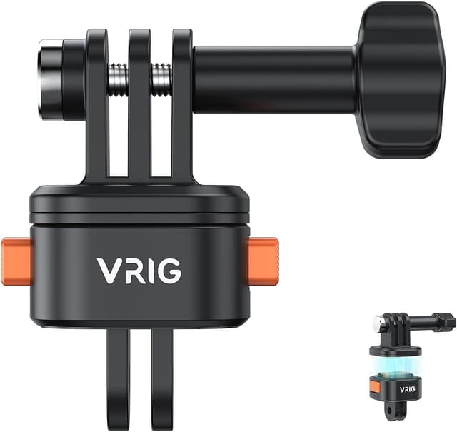 Detalle de VRIG Claw Mini Magnetic Stativ Mount Zubehör – Basic Set Quick-Release Adapter für Sportkameras