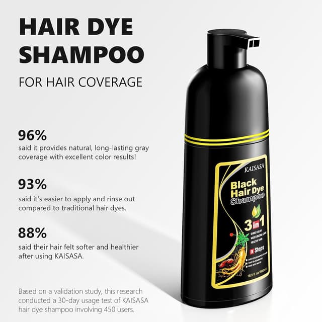 Thumbnail 2 de KAISASA Black Hair Dye Shampoo 500ml
