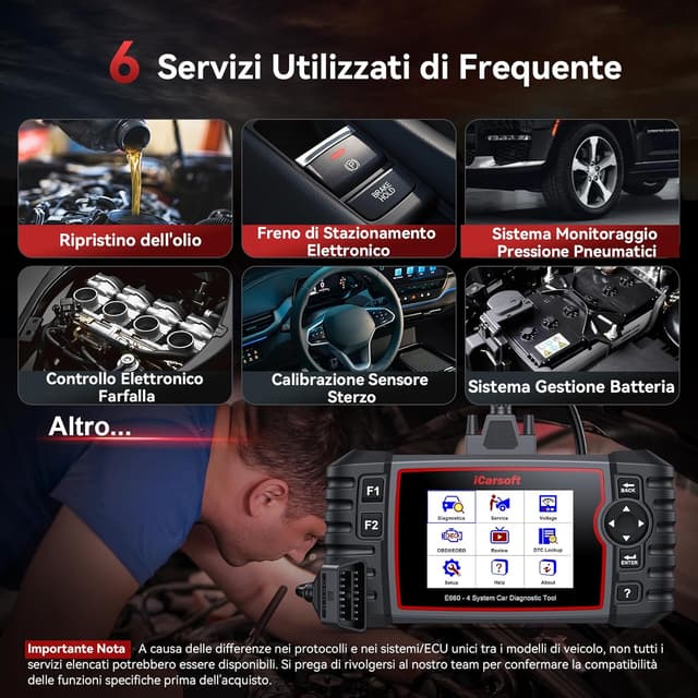 Thumbnail 2 de iCarsoft E660 Diagnostica OBD2 auto 📟