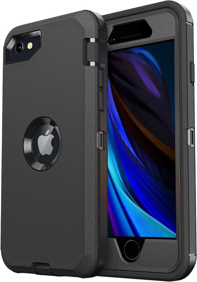 Detalle de jaroco iPhone SE 2022 Shockproof Case - Black