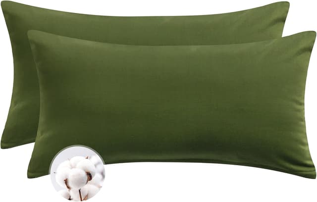 Detalle de Aisbo Kissenbezug 40 x 80 Baumwolle 2er Set