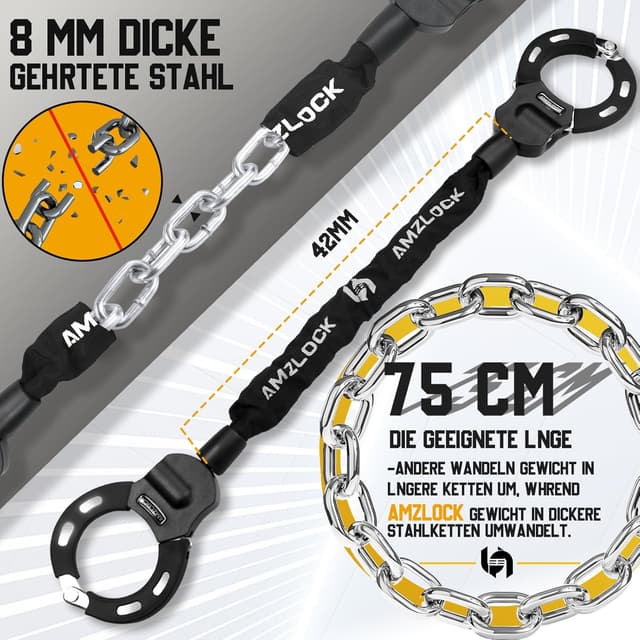 Thumbnail 2 de AMZLOCK E Scooter Schloss 75cm 🔒