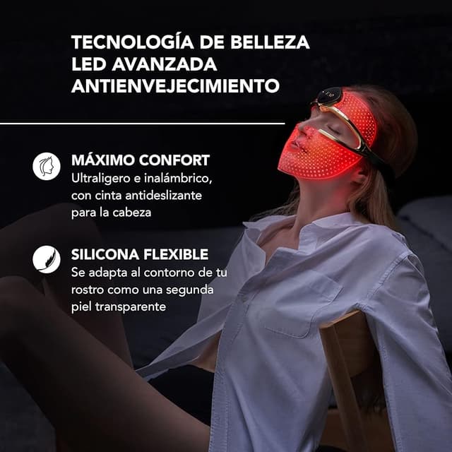 Thumbnail 2 de FAQ 202 Máscara Facial de Luminoterapia NIR + 7 LED 🌟