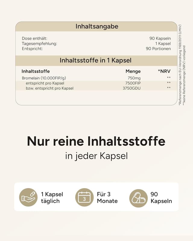 Thumbnail 4 de Bromelain Kapseln hochdosiert 7500 FIP