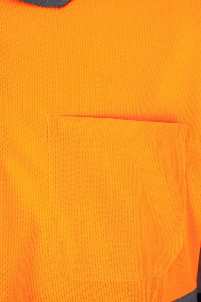 Thumbnail 5 de Velilla 175 Polo Bicolor Larga Gris/Naranja Flúor 🌟