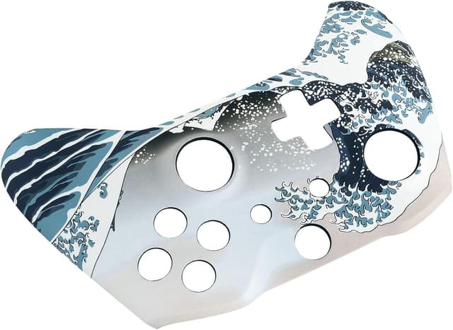 Thumbnail 6 de eXtremeRate Soft Touch The Great Wave front housing shell case for Xbox One S & Xbox One X controllers